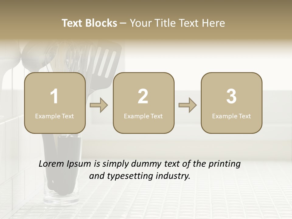 Whisk Silver Utensil PowerPoint Template