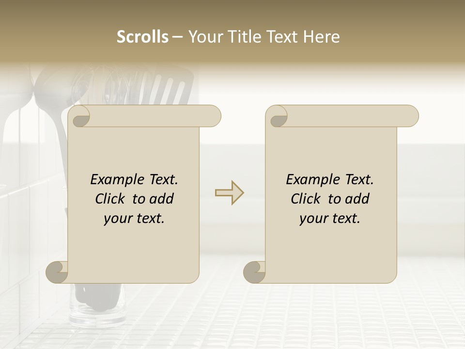 Whisk Silver Utensil PowerPoint Template