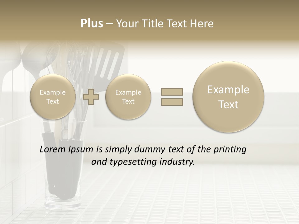 Whisk Silver Utensil PowerPoint Template