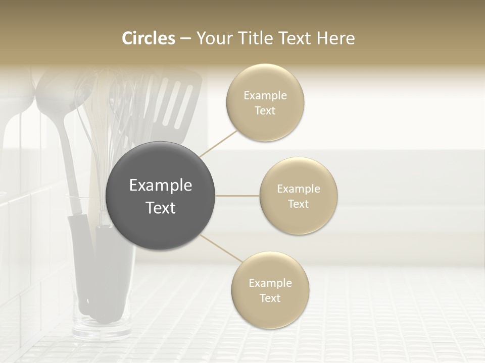 Whisk Silver Utensil PowerPoint Template