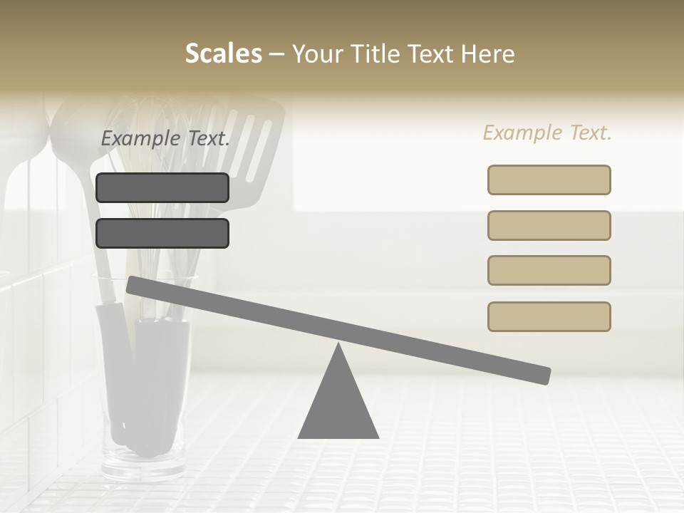 Whisk Silver Utensil PowerPoint Template