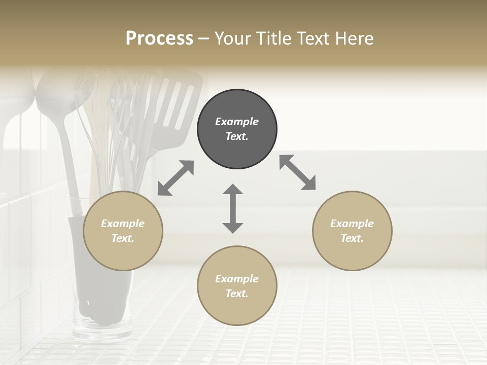 Whisk Silver Utensil PowerPoint Template