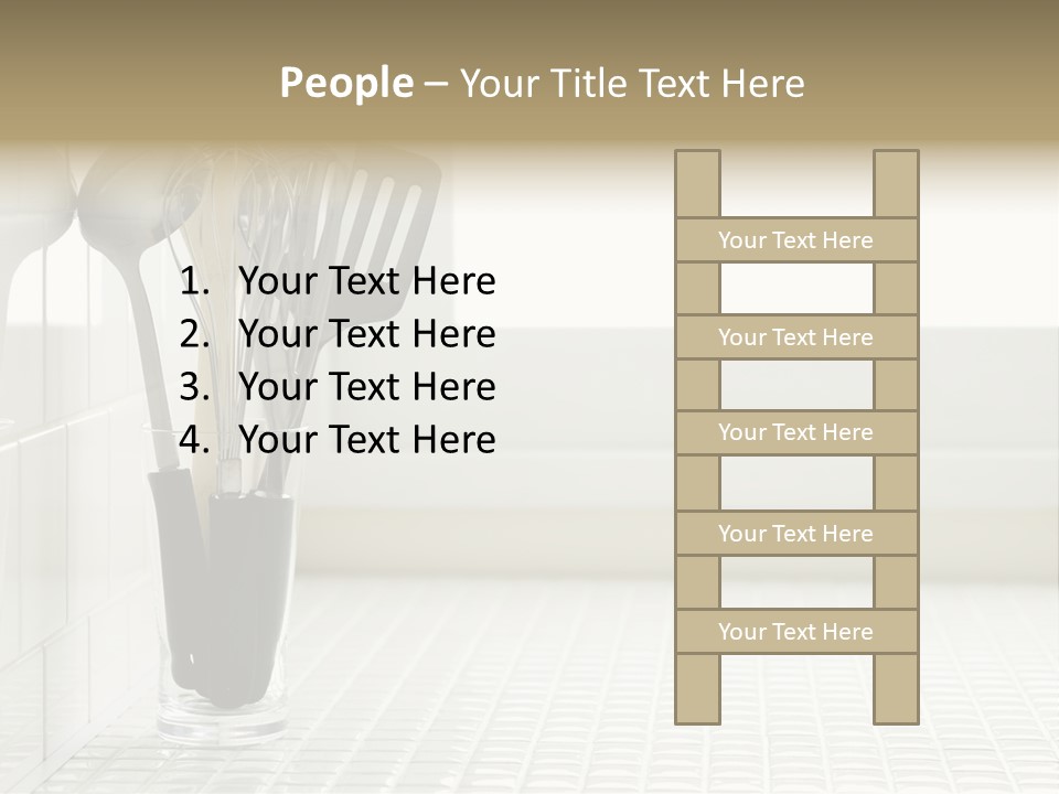 Whisk Silver Utensil PowerPoint Template
