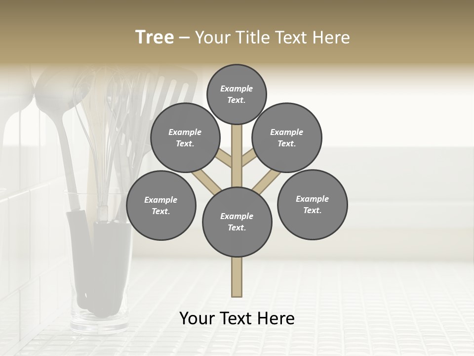 Whisk Silver Utensil PowerPoint Template