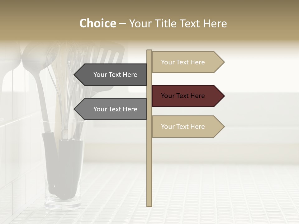Whisk Silver Utensil PowerPoint Template