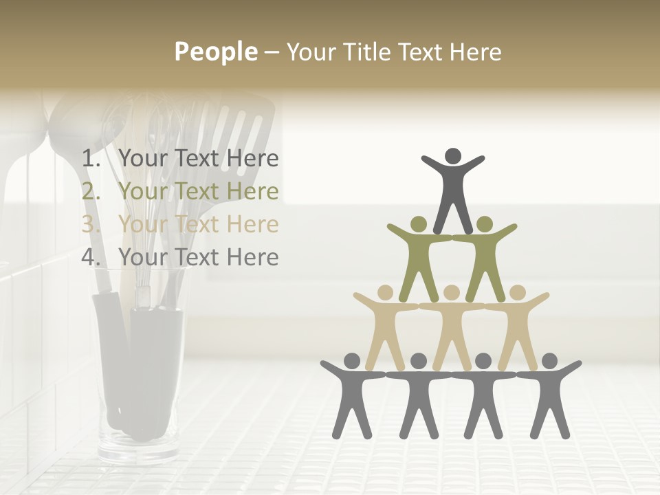 Whisk Silver Utensil PowerPoint Template