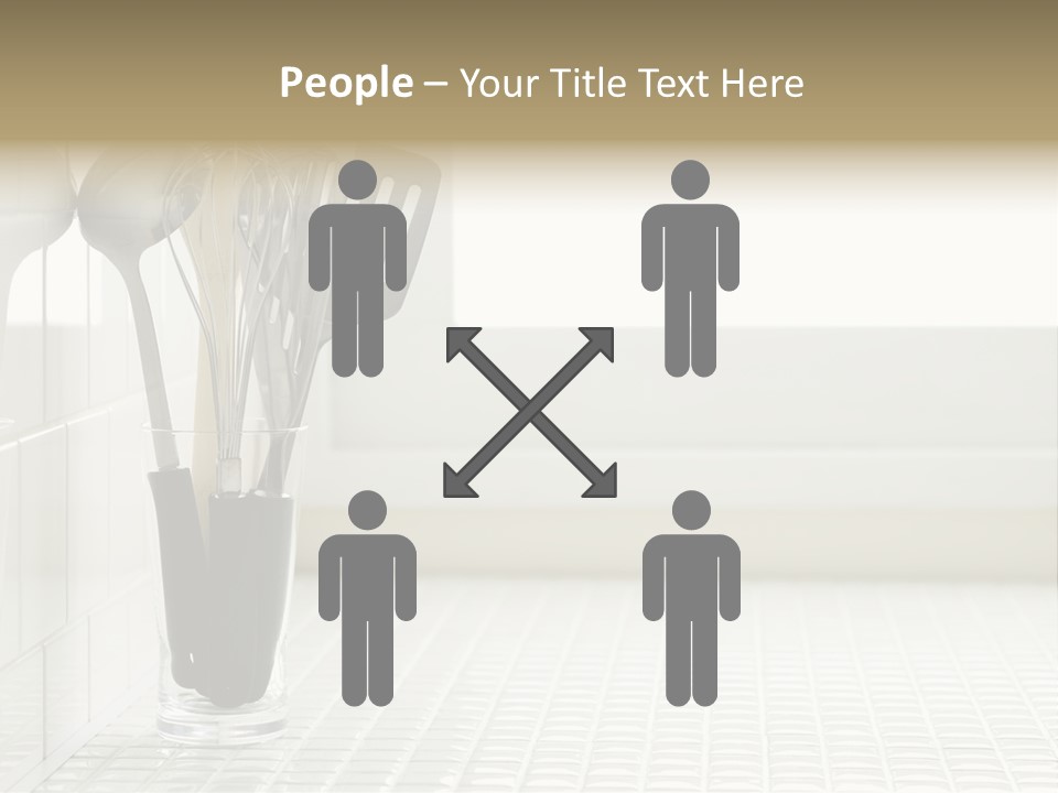 Whisk Silver Utensil PowerPoint Template