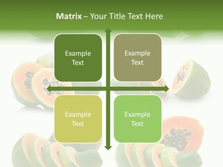 Fruit Sweet Papaya PowerPoint Template