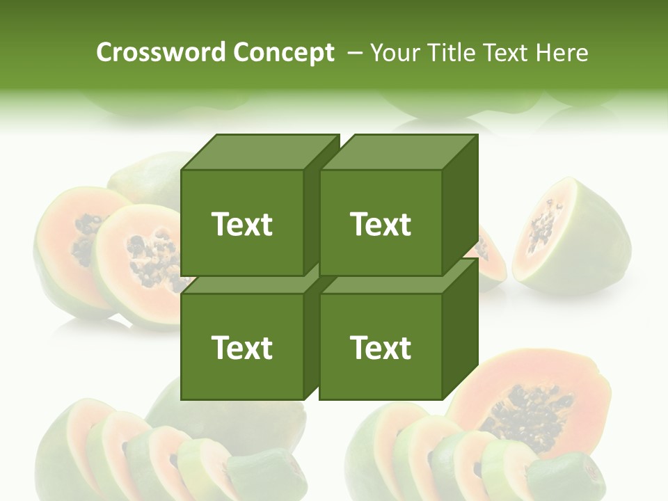 Fruit Sweet Papaya PowerPoint Template