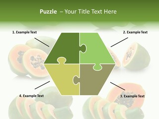 Fruit Sweet Papaya PowerPoint Template