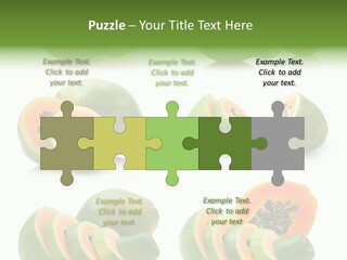 Fruit Sweet Papaya PowerPoint Template