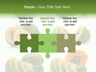 Fruit Sweet Papaya PowerPoint Template