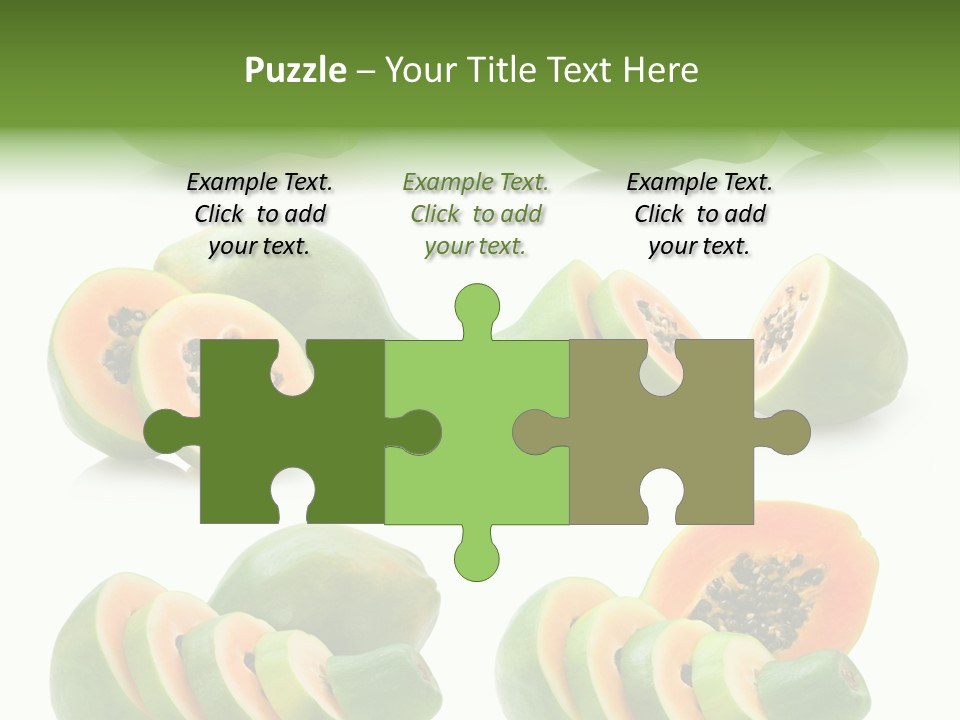 Fruit Sweet Papaya PowerPoint Template