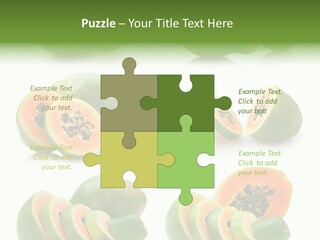 Fruit Sweet Papaya PowerPoint Template