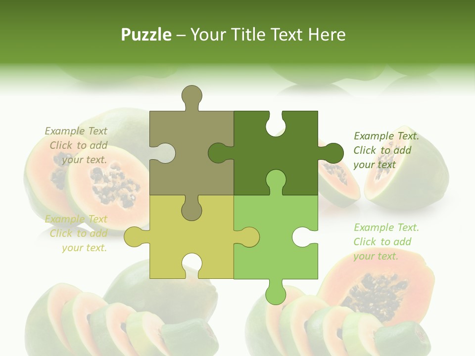 Fruit Sweet Papaya PowerPoint Template