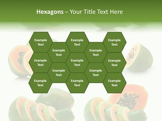 Fruit Sweet Papaya PowerPoint Template