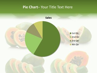 Fruit Sweet Papaya PowerPoint Template