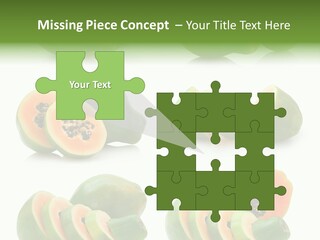 Fruit Sweet Papaya PowerPoint Template