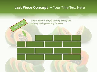 Fruit Sweet Papaya PowerPoint Template