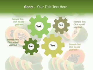 Fruit Sweet Papaya PowerPoint Template