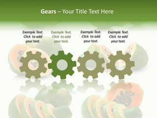Fruit Sweet Papaya PowerPoint Template