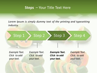 Fruit Sweet Papaya PowerPoint Template
