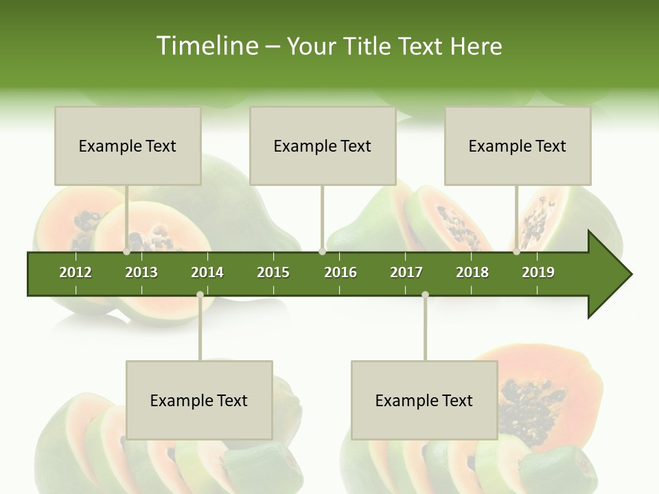 Fruit Sweet Papaya PowerPoint Template