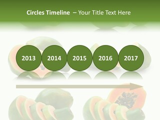 Fruit Sweet Papaya PowerPoint Template