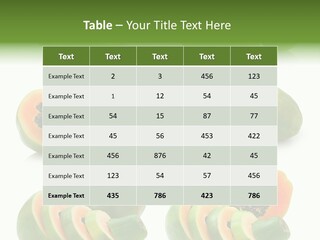 Fruit Sweet Papaya PowerPoint Template