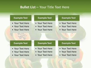 Fruit Sweet Papaya PowerPoint Template