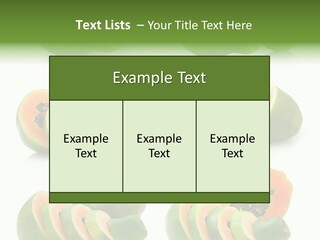 Fruit Sweet Papaya PowerPoint Template