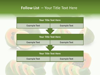 Fruit Sweet Papaya PowerPoint Template