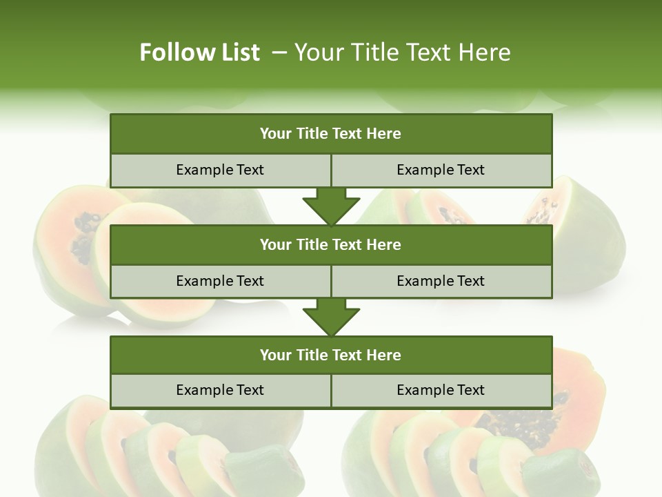 Fruit Sweet Papaya PowerPoint Template