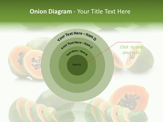 Fruit Sweet Papaya PowerPoint Template
