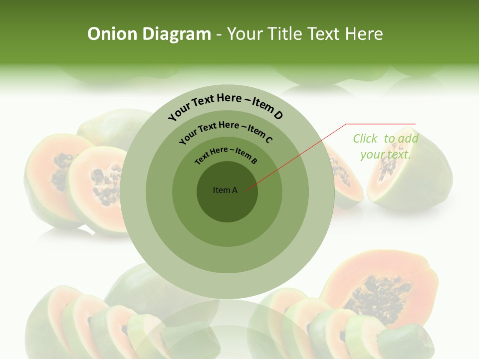 Fruit Sweet Papaya PowerPoint Template