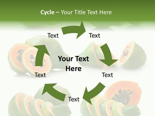 Fruit Sweet Papaya PowerPoint Template
