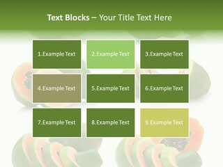 Fruit Sweet Papaya PowerPoint Template