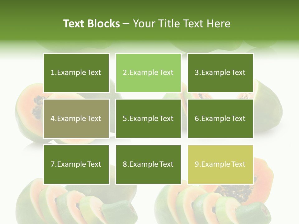 Fruit Sweet Papaya PowerPoint Template