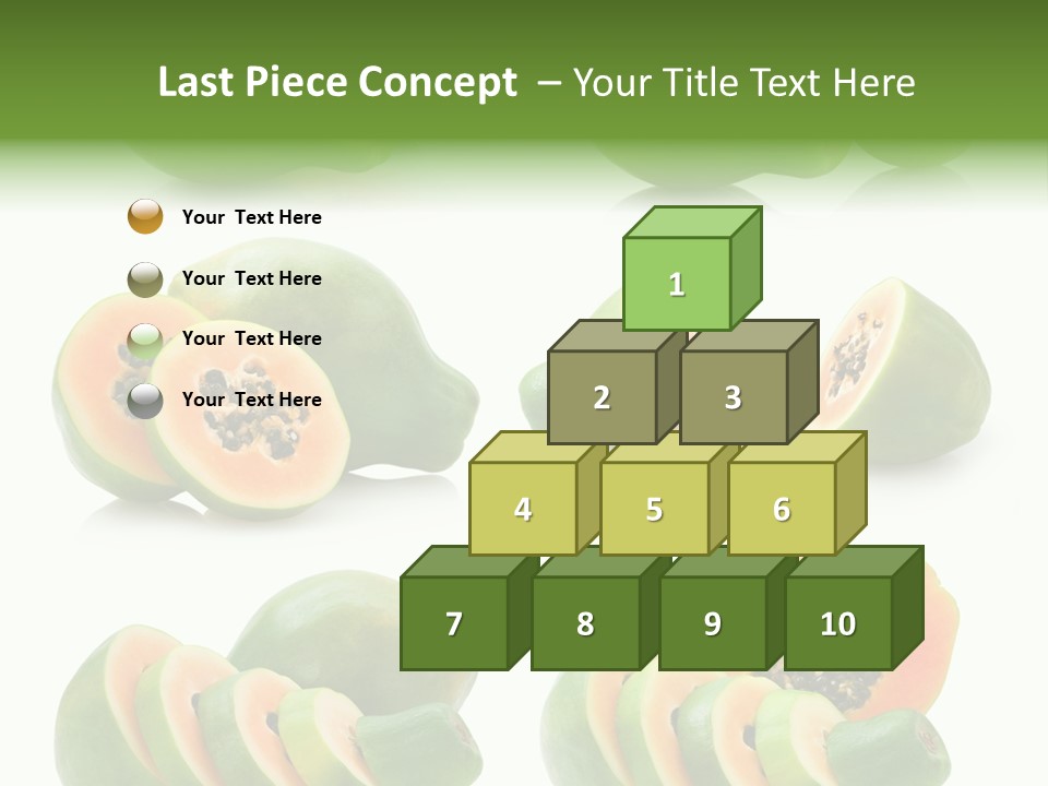 Fruit Sweet Papaya PowerPoint Template