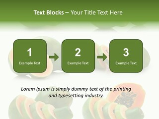 Fruit Sweet Papaya PowerPoint Template