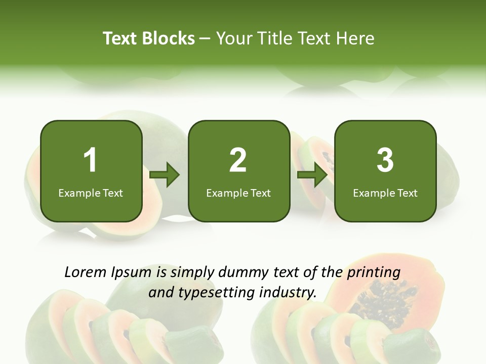 Fruit Sweet Papaya PowerPoint Template