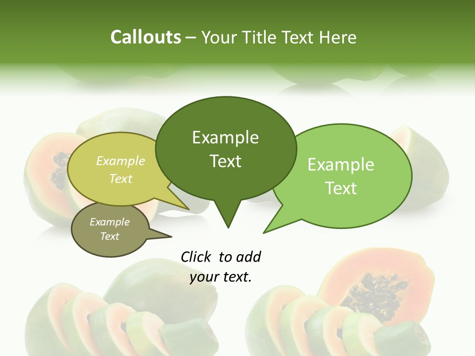 Fruit Sweet Papaya PowerPoint Template