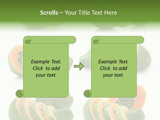 Fruit Sweet Papaya PowerPoint Template