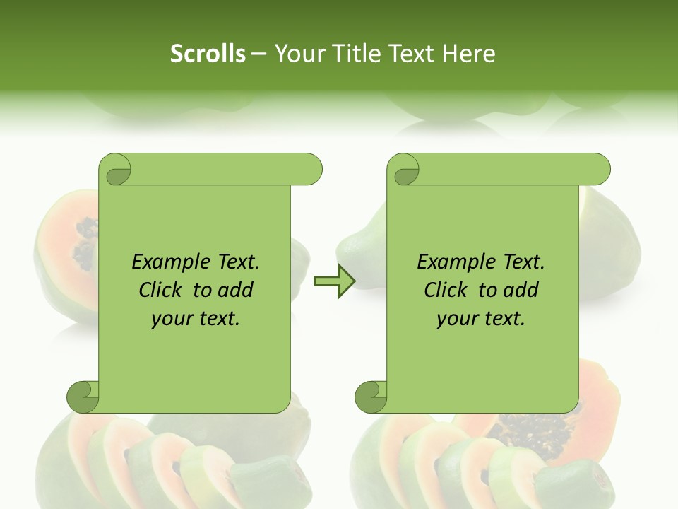 Fruit Sweet Papaya PowerPoint Template
