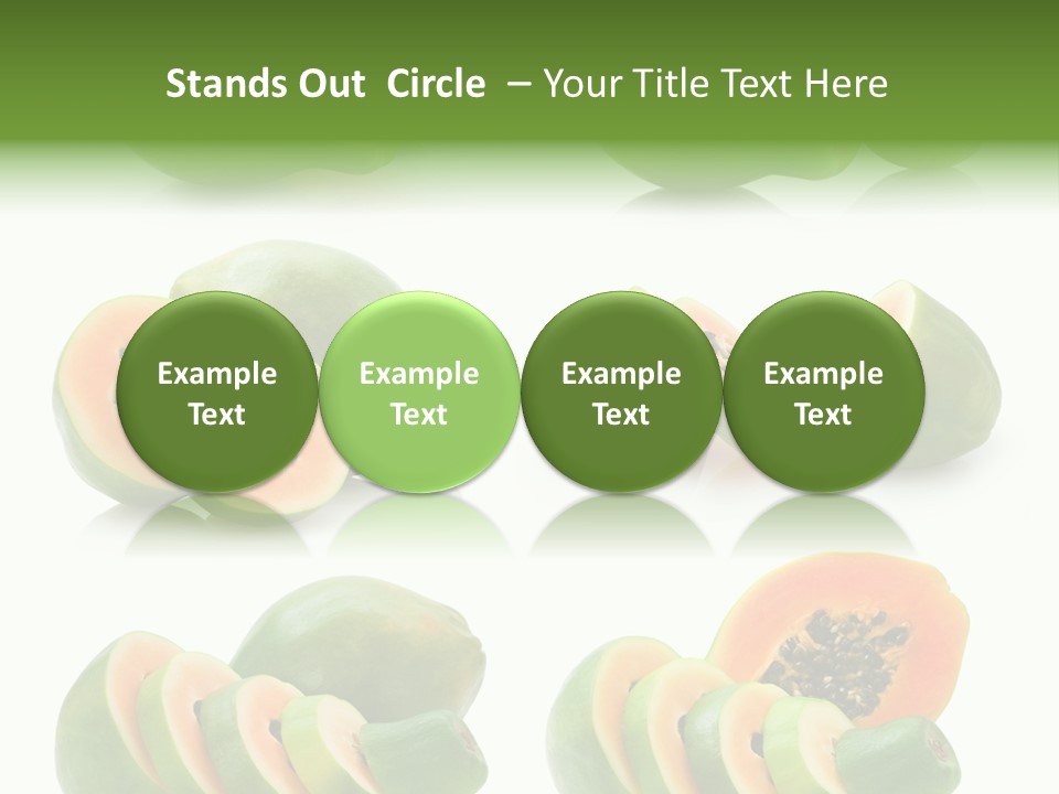 Fruit Sweet Papaya PowerPoint Template
