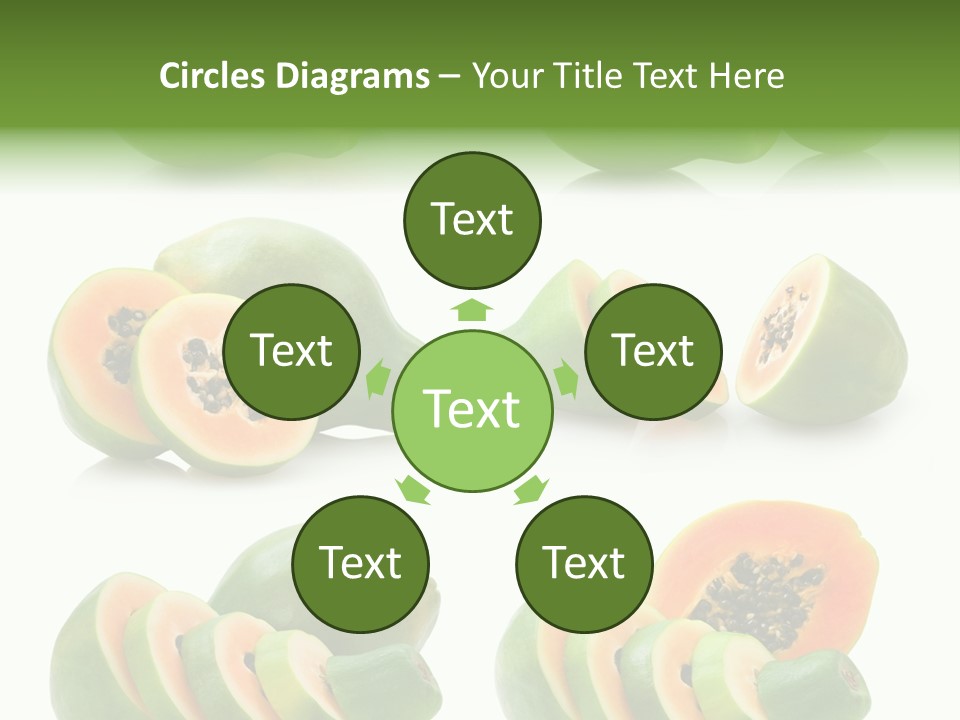 Fruit Sweet Papaya PowerPoint Template