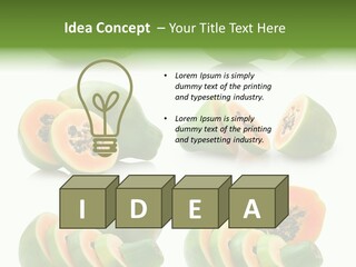 Fruit Sweet Papaya PowerPoint Template