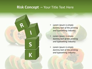 Fruit Sweet Papaya PowerPoint Template