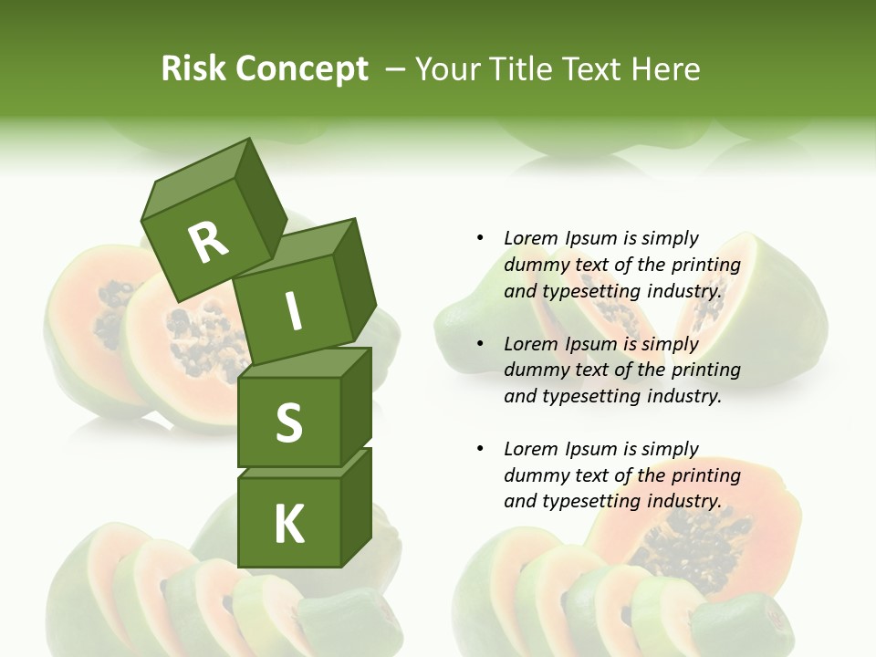 Fruit Sweet Papaya PowerPoint Template