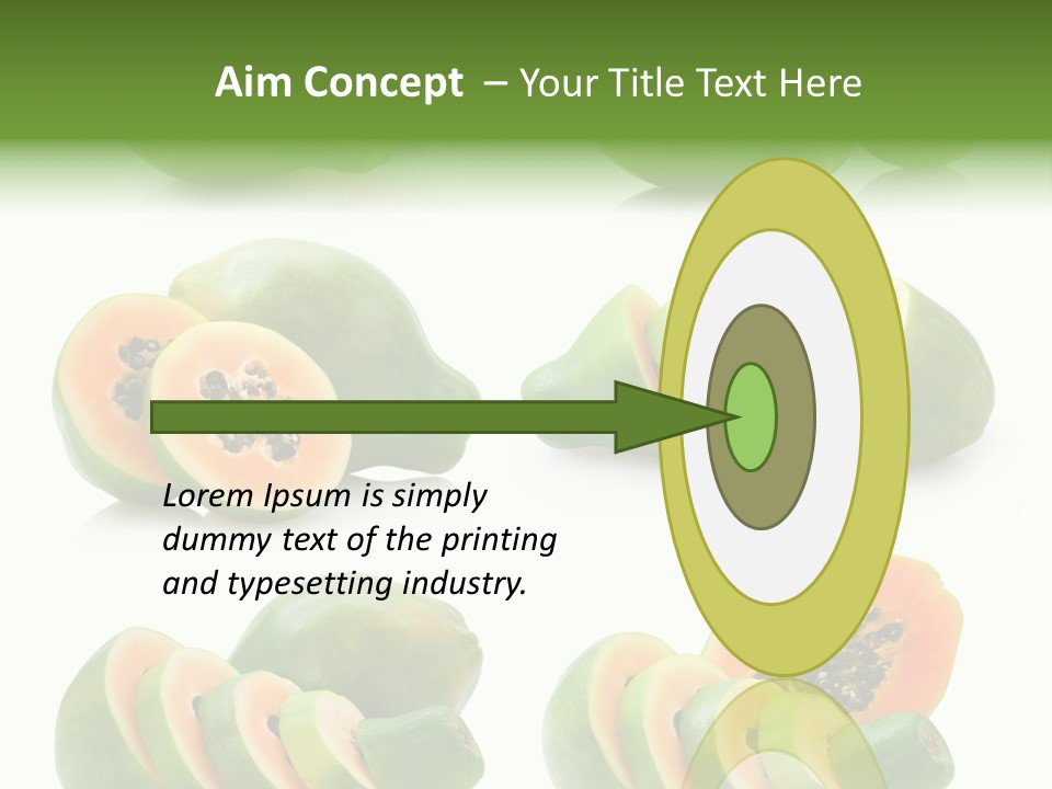 Fruit Sweet Papaya PowerPoint Template